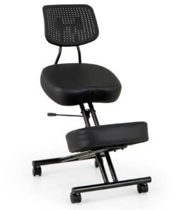 Ergonomic Kneeling Chair Posture Correction Stool with Back Support