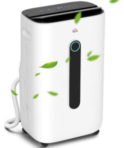 HOMCOM 6500mL Portable Dehumidifier with Air Purifier Filter, 24H Timer, 4 Modes, 22L/Day, for Home Laundry Basement