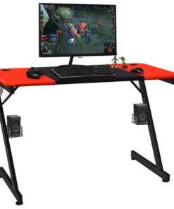 Z-Shaped Carbon Fiber Surface Gaming Desk