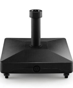 Fillable Umbrella Base Stand with Lockable Universal Wheels