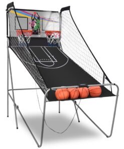 Foldable Basketball Arcade Game 2 Player Shooting Game-Grey