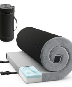 Foldable Camping Mattress Outdoor Sleeping Mat with High Density Foam-Grey