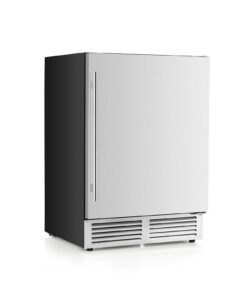 Freestanding Beverage Refrigerator 190 Cans Built-in Cooler-Silver