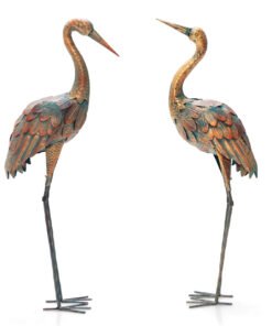 Set of 2 Metal Garden Ornaments for Backyard