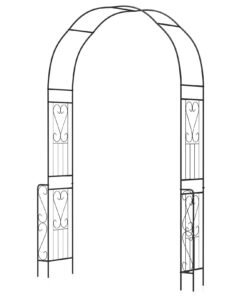 240 cm Garden Arch Arbor Trellis for Climbing Plants-Black