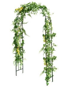 Garden Arch Arbour Trellis for Climbing Plants, Party Ceremony Decor-Black
