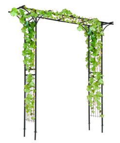 Garden Arch for Rose Vines Climbing Plant  with Metal Frame
