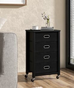 Mobile Filing Cabinet with 4 Drawers