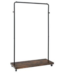 Clothes Rail Garment Rack with Wheels for Bedroom Hallway Shop