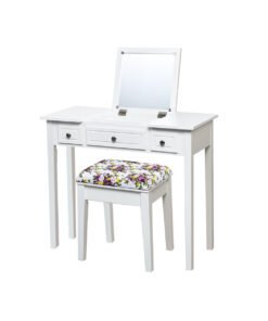 Vanity Table Set with Flip Top Mirror