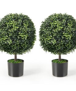 Artificial Ball Tree Set of 2 for Office and Porch