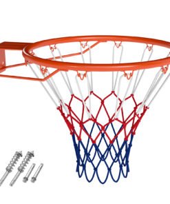 Heavy Duty Wall Mounted Basketball Rim Goal Replacement with Double Springs-Orange