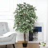 Outsunny Artificial Plant in Pot, Fake Plant for Home Indoor Decor, 160cm, Green