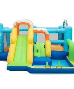Jumbo Inflatable Bounce Castle with Long Slide Large Ball Pit Blower NOT Included