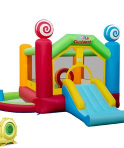 Inflatable Bounce Castle with Slide and 680W Blower