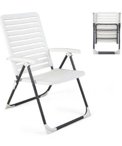 Adjustable Reclining Folding Chair with 7-Level Backrest-1 Pack