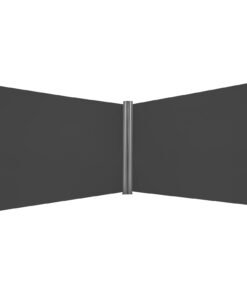 600 x 160 cm Patio Double-Sided Retractable Folding Side Awning