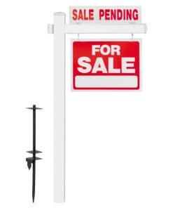 Real Estate Sign Post for Garage Sale Signs (No Sign Included)