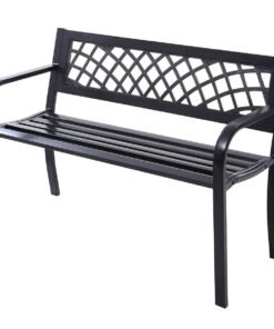 Metal Frame Outdoor Bench with 280 KG Load Capacity