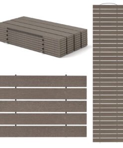 242 cm Outdoor Garden Pathway Patio Roll Out Straight Walkways-Grey