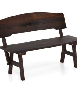 Outdoor Patio Bench with Inclined Backrest for Outside