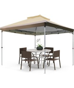 Pop up Gazebo with Vented Top and Portable Canopy Shelter-without Mesh Netting
