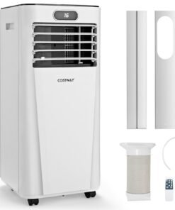 Portable 3-in-1 Air Conditioner with Remote Control and Sleep Mode-White