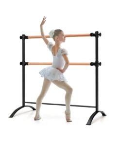 4 Feet Freestanding Ballet Barre with Height Adjustable-Black