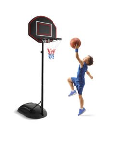 1.67 m-2.28 m Portable Basketball Hoop System with  Anti-Rust Stand