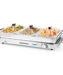 Portable Electric Buffet Server 2 in 1 Electric Warming Tray