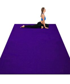 182 cm Thick Exercise Yoga Mat with Double-Sided Non-Slip Design-Purple