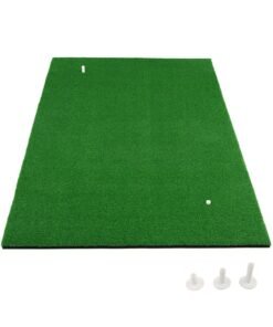 Golf Hitting Mat with Synthetic Turf and 2 Tee Positions