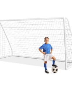 All-Weather Soccer Goal with Strong PVC Frame and High-Strength Netting