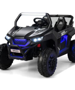 12V Electric Truck Car with Remote Controland Battery Powered UTV-Black