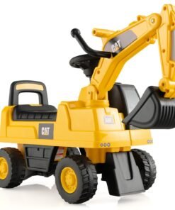 Kid's Rid-On Digger with Rotatable Digging Bucket-Yellow
