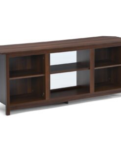 TV Stand for TVs up to 65 Inches with 6 Open Shelves-Coffee