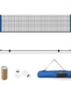 Adjustable Badminton Net Set for Backyard Driveway Beach Portable