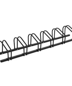 6-Bike Steel Bike Rack for Child BMX Road and Mountain Bikes-Black