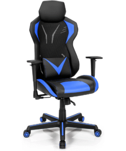 Ergonomic Gaming Chair with Tilting Function-Blue