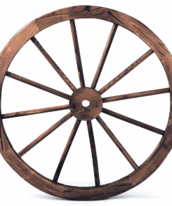 76cm Decorative Wooden Wheels Set of 2