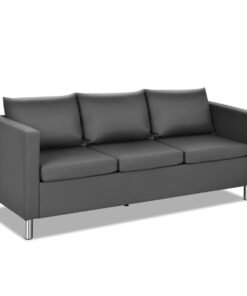 Comfy 3 seater Sofa Couch with Deep Seat and Armrest