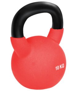 HOMCOM Soft Kettlebell, 10kg Kettle Bell with Non-Slip Handle for Home Gym Weight Lifting and Strength Training, Red