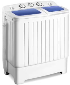 8 KG Twin Tub Washing Machine with Time Control and Drain Hose