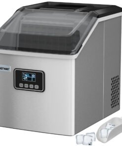 Countertop Ice Maker Portable Cube Machine 22KG/24H with LCD Display