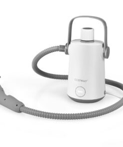 1000W Handheld Steam Cleaner with 10 Accessories and Safety Lock-Grey