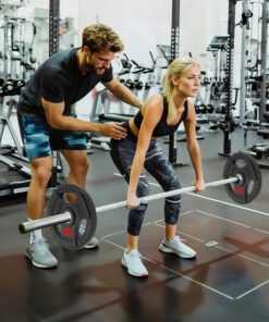 SPORTNOW Olympic Weight Plates, 2"/5cm Weight Disc Pair with Tri-Grips, 2 x 10kg Dumbbell Plates for Weightlifting and Strength Training Home Gym Fitness Workout, Black