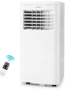9000 BTU 4-in-1 Portable Air Conditioner with Built-in Dehumidifier and Smart Sleep Mode-WHite
