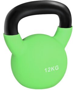 HOMCOM Soft Kettlebell, 12kg Kettle Bell with Non-Slip Handle for Home Gym Weight Lifting and Strength Training, Green