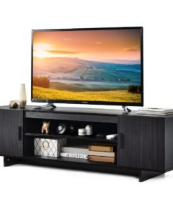 Mid Century Modern Wood Universal Stand for TV up to 65 Inch