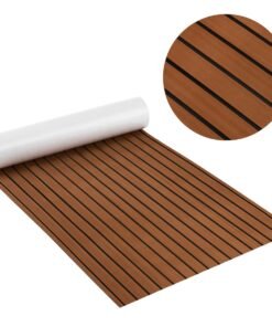 240 x 90 cm Non-Slip Marine Carpeting Mat-Brown